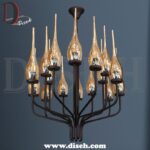 لوستر نئوکلاسیک خطی مشکی