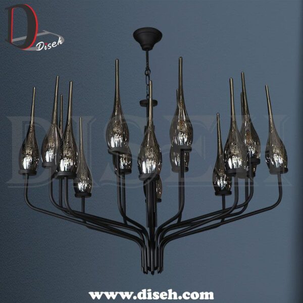 لوستر نئوکلاسیک طلایی برای پذیرایی