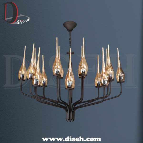 لوستر نئوکلاسیک خطی مشکی