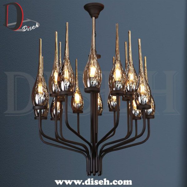 لوستر نئوکلاسیک خطی مشکی