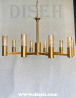 لوستر یک طبقه طلایی برای آپارتمان