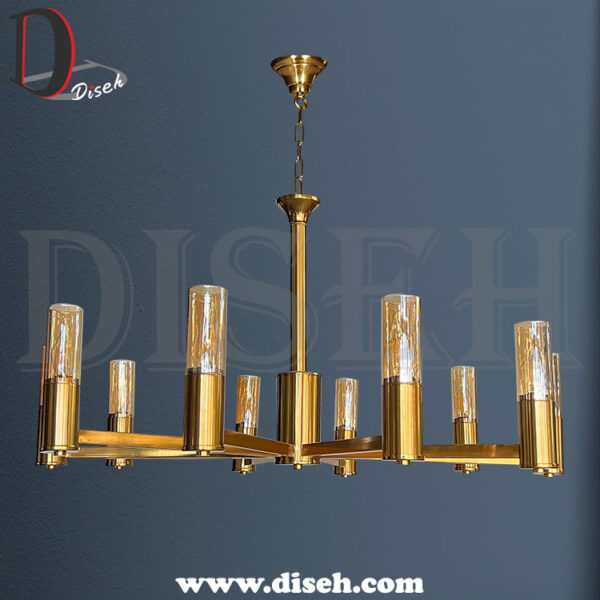 لوستر یک طبقه طلایی برای آپارتمان