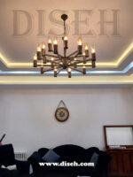 اجرای لوستر مدرن در خانه آپارتمانی