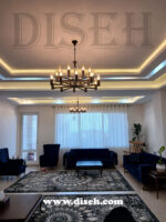 اجرای لوستر مدرن در خانه آپارتمانی