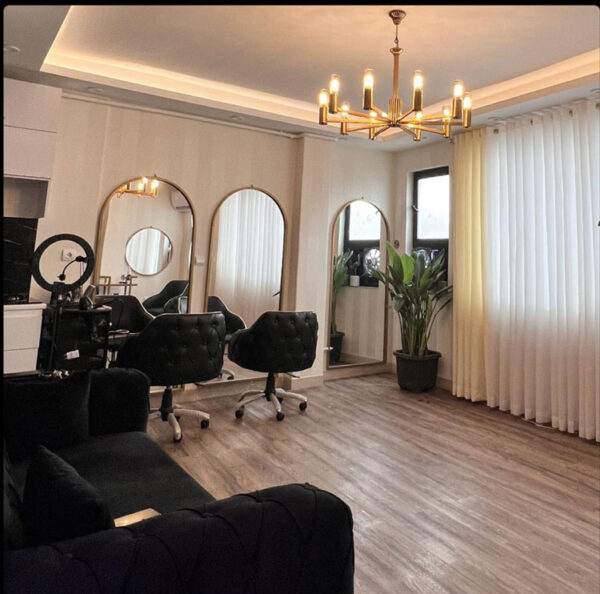 لوستر یک طبقه طلایی برای آپارتمان