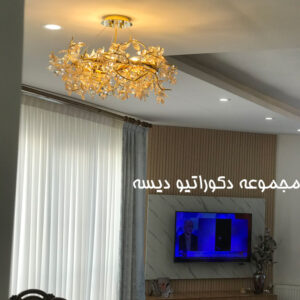 لوستر نئوکلاسیک جدید طلایی80 سانت