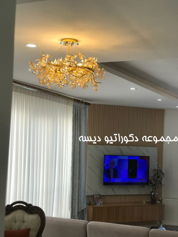 لوستر نئوکلاسیک جدید طلایی80 سانت
