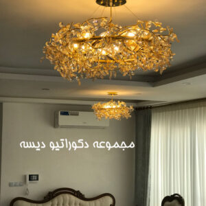 لوستر نئوکلاسیک جدید طلایی80 سانت