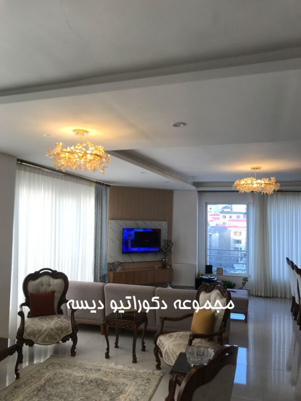 لوستر نئوکلاسیک جدید طلایی80 سانت