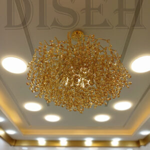 لوستر درختی سایز 80 طلایی