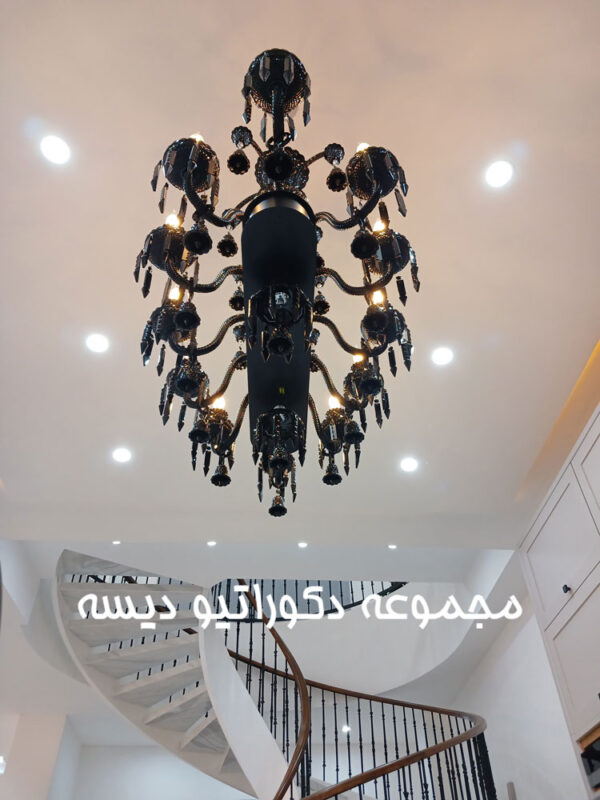 لوستر خطی باکارا مشکی