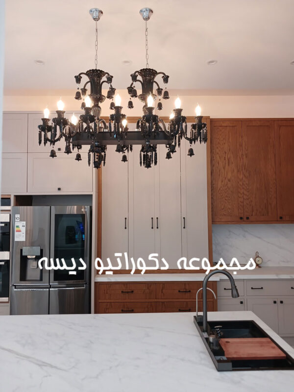 لوستر خطی باکارا مشکی