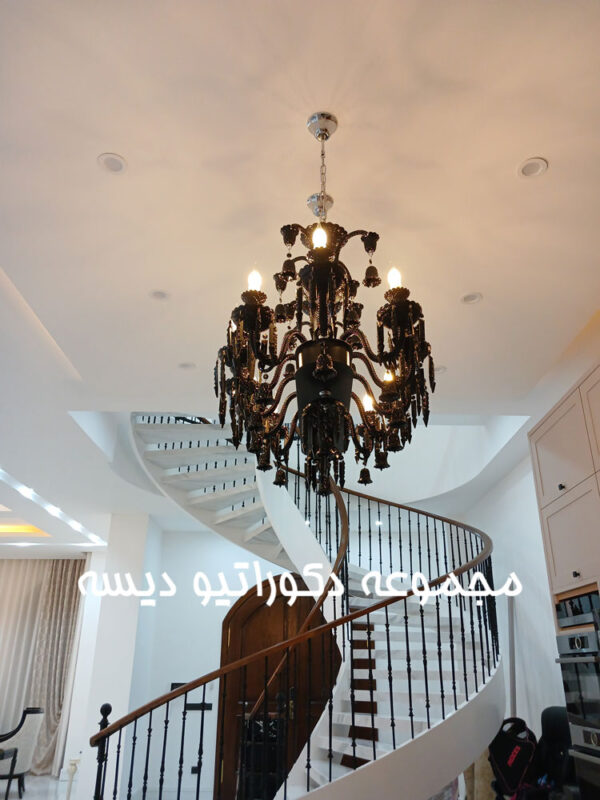 لوستر خطی باکارا مشکی