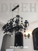 لوستر خطی باکارا مشکی