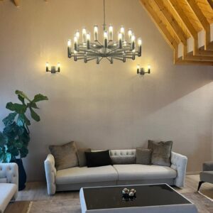 لوستر برای سقف بلند