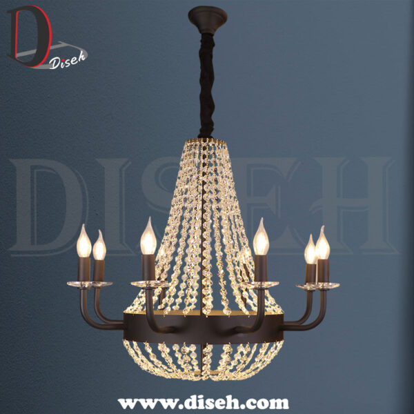 لوستر گلابی مشکی