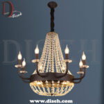 لوستر گلابی مشکی