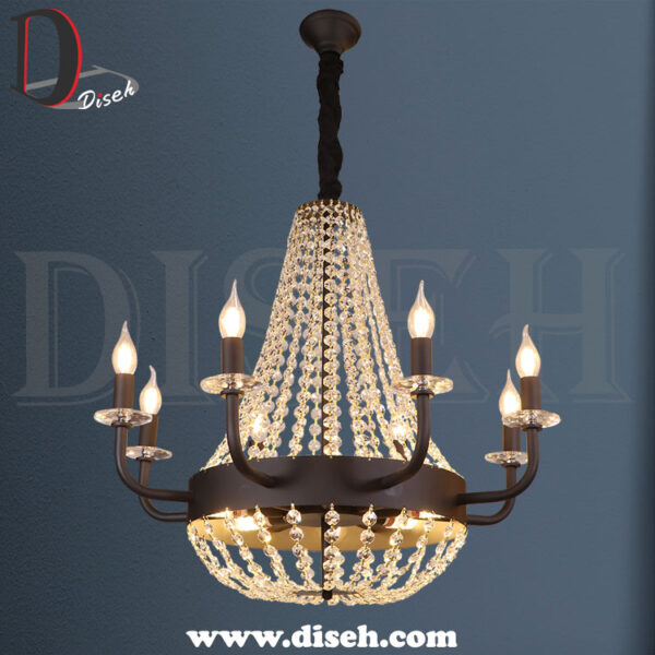 لوستر گلابی مشکی